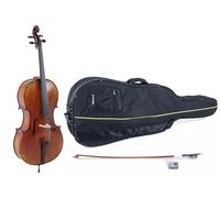 GEWA violonchelo, juego de violonchelos serie Maestro 2 VC4-1/4 listo para tocar incl. bolsa, arco Massaranduba y cuerdas Larsen Aurora