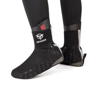 GEWAGE Cubrezapatos de Invierno para Rennrad & MTB - Cubrezapatos térmicos para Bicicleta, Transpirables, no Impermeables, Logo Reflectante, talón y Puntera Reforzados, Agarre de Silicona, S-XXL