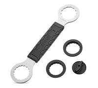 GEWAGE Herramienta Centerlock para Pedalier - Compatible con Shimano Hollowtech II/BB9000/BBR60/M8000/Truvativ GXP/FSA Mega EVO - Mango Antideslizante (16 Estrías - 44mm&12 Estrías-46mm)