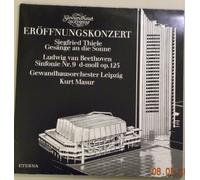 Gewandhaus zu Leipzig. Eröffnungskonzert. Thiele. Beethoven Sinfonie ( Symphonie ) Nr. 9 . Gesänge an die Sonne. Gewandhausorchester Leipzig. 2 Vinyl LP