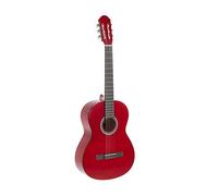 Gewapure Guitarra Clásica Basic 4/4 Rojo Transparente