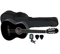 PURE GEWA Classical Guitar Basic Set 3/4 negro, incl. bolsa, afinador, púas