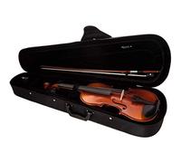 GEWApure Violin Set EW Ebano 3/4 Montado con Barbada, Cordal con microafinador, Arco, Resina, Estuche con Bandolera