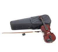 GEWApure Violin Set HW Madera dura 1/8 Montado con Barbada, Cordal con microafinador, Arco, Resina, Estuche con Bandolera