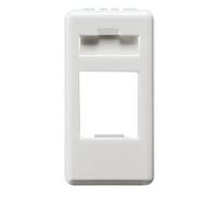 Gewiss 20 system - Caratula vacia con alojamiento para rj45 amperímetro