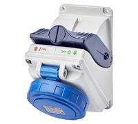 Gewiss 66 combibloc - Base fija compuerta sin fondo 2 polos+tierra 220v con ip55