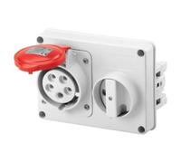 Gewiss 66 ib - Base protegida 16a 3 Polos+Neutro+Tierra 380v ip44