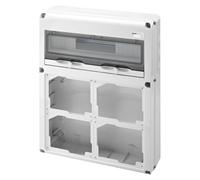 Gewiss 68 q-DIN - Cuadro distribución q-DIN 20m 4 Frontal Base/s Horizontal CBF