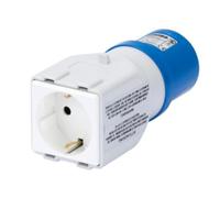 Gewiss - Adaptador de enchufe 2P+T 16 A 230 V 50/60 Hz de industrial a civil GW64210
