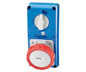 Gewiss - Base/s bloque/bloqueo vertical sin fondo 16a 3 polos+neutro+tierra 400v cbf