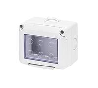 Gewiss caja de superficie estanca serie 27 para mecanismos system de - ip55-3 módulos - gris ral 7035 - gw27043dy