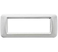 Gewiss chorus - Placa lux 3 módulos blanco leche