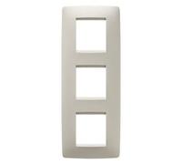 Gewiss Chorus - Placa One Interruptor 2+2+2 módulos Horizontal Marfil
