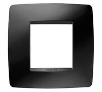 Gewiss Chorus - Placa One Interruptor 2+2+2 módulos Vertical Negro Toner