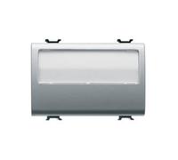 Gewiss Chorus - Pulsador 3 módulos 1 Polo Contacto Abierto 10a Placa p.Etiqueta Luminoso Titanio