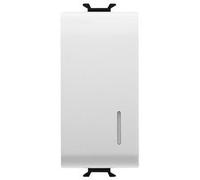 Gewiss Chorus - Pulsador Bus electronico 3-5v 1 módulo champan Blanco