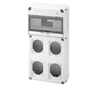 Gewiss GW68003N caja de tomacorriente Blanco - Caja registradora