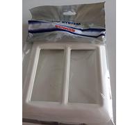 Gewiss GW22507 - Placa 8 módulos Blanco Nube Top System