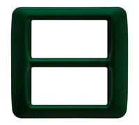 Gewiss GW22557 - Placa 8 módulos Verde Racing Top System