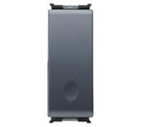 Gewiss GW30021 Negro 1P botonera - Panel de mandos (Negro, 16 A)