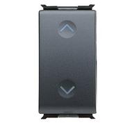 Gewiss GW30034 Negro 1P botonera - Panel de mandos (Negro, 10 A)