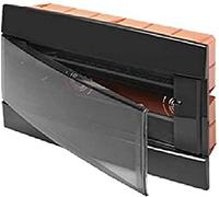 Gewiss GW40229TN - Cuadro distribución decorativa 12 módulos ip40 negro toner