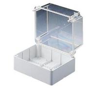 Gewiss GW44438 De plástico caja de conexión eléctrica - Cuadro eléctrico (Gris, Transparente, 240 mm, 160 mm, 190 mm)