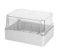 Gewiss GW44439 De plástico caja de conexión eléctrica - Cuadro eléctrico (Gris, Transparente, 300 mm, 180 mm, 220 mm)