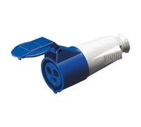 Gewiss GW62016 Conector eléctrico estándar 32 A 3P+T Derecho - Fuente de alimentación (32 A, 230 V, 50-60 Hz, 3P+T, 9 h, Derecho)