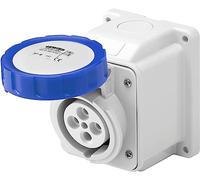 Gewiss Toma de corriente empotrada GW62404 – 2P+T 16A 230 V IP44 Azul CE ENEC