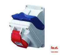 Gewiss GW66442 Enchufe De Energía Rojo Combibloc Sin Fondo 32-6h 3P IP 44