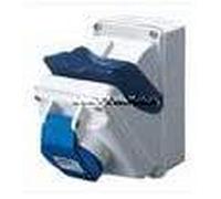 Gewiss GW66448 - Toma de Corriente (2P+T, 6 h, Azul, IP55, 230 V, 16 A)