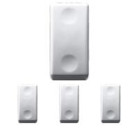 Gewiss Interruptor unipolar SYSTEM para caja de superficie, 1 polo NA, 250 Vca, 16AX, 1 Módulo, Blanco, GW20571DY (Paquete de 4)