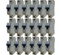 Gewiss MT 60 - Disyuntores de circuito (18 unidades, 1 pin B 32 A, 230 - 400 V, GW92210, serie 90 MCB, capacidad de conmutación de 6 kA/10kA, según IEC/EN 60898-1, para vivienda, comercial e