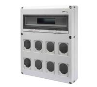 Gewiss q-din 20 módulos 8 bases alojables iec 16/32a ip44/67 ip65 GW68013N
