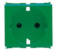 Gewiss System - Base Norma alemána 2 Polos+Tierra 10/16a Verde