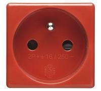 Gewiss System - Base Norma Francesa 2 Polos+t10/16a Rojo System