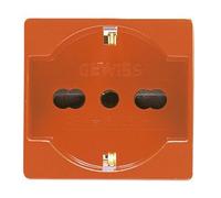 Gewiss System - Base Norma Italiana alemána 2 Polos+t16a Naranja