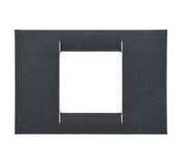 Gewiss System Virna - Placa 2 módulos System Virna Pizarra metálico/a