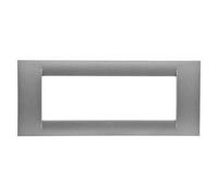 Gewiss System Virna - Placa 6 módulos System Virna Titanio metálico/a