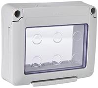 Gewiss Tapa de Repuesto contenedor estaño IP 55 de 3 plazas para Serie 27 Combi con Tornillos