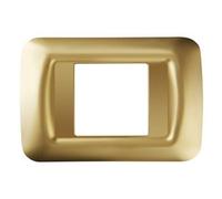 Gewiss Top System - Placa 2 módulo Top System Oro Antiguo