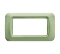 Gewiss Top System - Placa 4 módulo Top System Verde Venecia