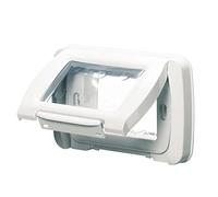 Gewiss top system - Placa estanca 3 módulos blanco nube top system