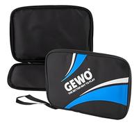 GEWO Master Funda Individual de Ping Pong, Unisex-Adulto, Negro/Azul, 32x23x2cm