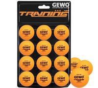 GEWO - Pelota de Entrenamiento 40+, Paquete de 12 Unidades, Unisex Adulto, Pelota de Entrenamiento (40 + 12 Unidades), 85931200, Naranja, 40 mm