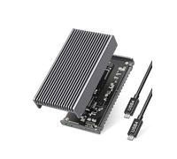 Gewokliy Carcasa SSD USB 4 sin Ventilador de 40 Gbps con chasis de Aluminio, Compatible con Thunderbolt 5/4/3. Soporta PCIe M.2 NVMe de hasta 8 TB (SSD no Incluido)