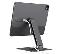 GEWOKLIY Soporte magnético para iPad con Carga inalámbrica de 18 W, Soporte Giratorio de Aluminio de 360° para iPad Pro M4 de 13 Pulgadas, Serie de Soportes de Escritorio Ajustables (M4-13 Pulgadas)
