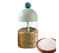 Gewürzstreuer-Set - Transparente Salz- und Pfefferdose mit Löffeldeckel, praktischer Küchenorganizer für Gewürze | Robuste Mehrzweck-Gewürzdose für Zucker, Pulver, Kräuter, Backen, Kochen, Speisenzube