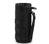 Gexgune Bolsa de Botella de Agua táctica al Aire Libre Bolsa de Caldera Molle Militar 1.5L Soporte de Botella de Agua portátil de Viaje para Mochila Chaleco Cinturón